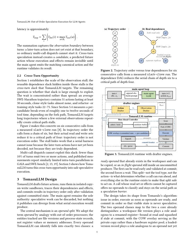 Page 3 of TomasuLLM: Out-of-Order Speculative Execution for LLM Agents
