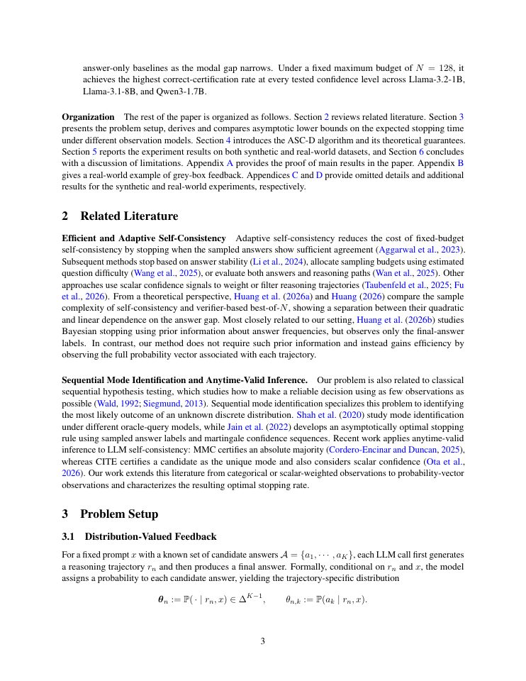 Page 3 of Adaptive Self-Consistency: From Black-Box Sampling to Distribution-Valued Feedback