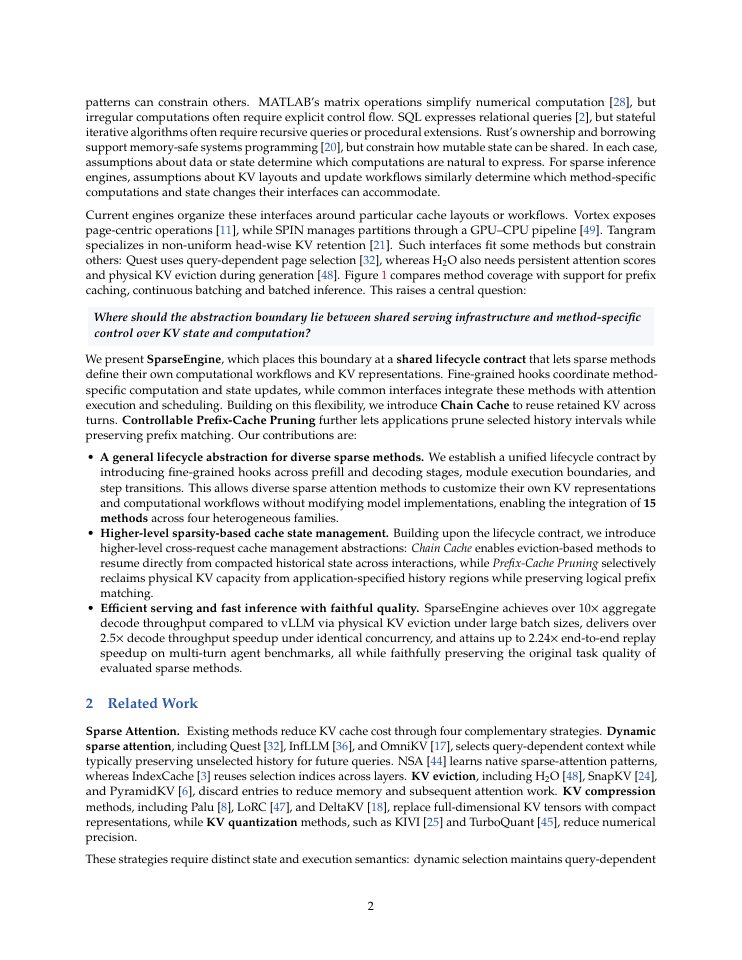 Page 2 of SparseEngine: Sparse-First Inference Engine