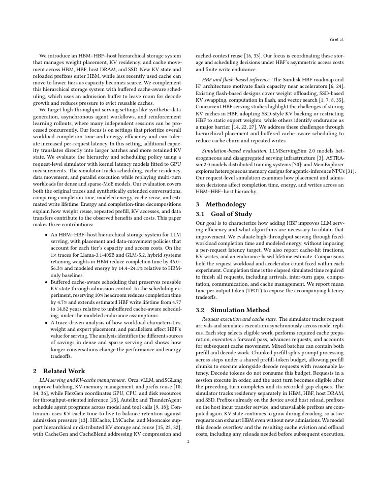 Page 2 of Characterizing High Bandwidth Flash for LLM Serving