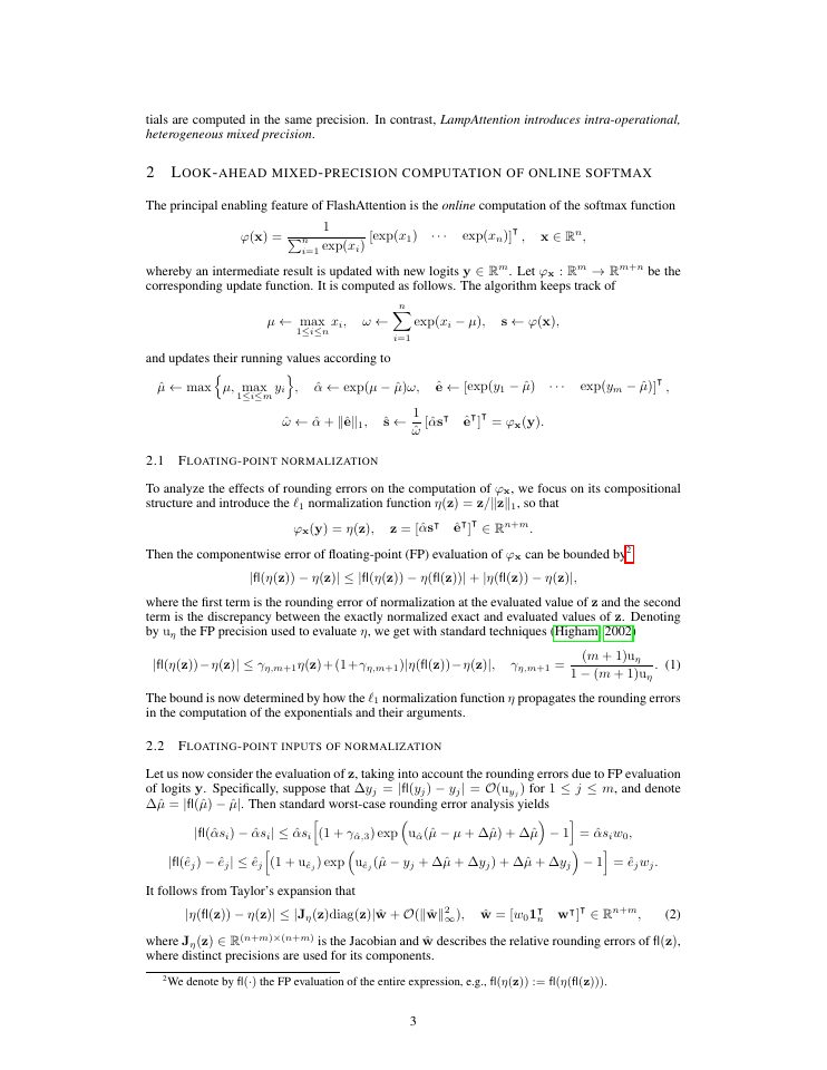 Page 3 of LampAttention: Look-Ahead Mixed-Precision FlashAttention for Dedicated Accelerators
