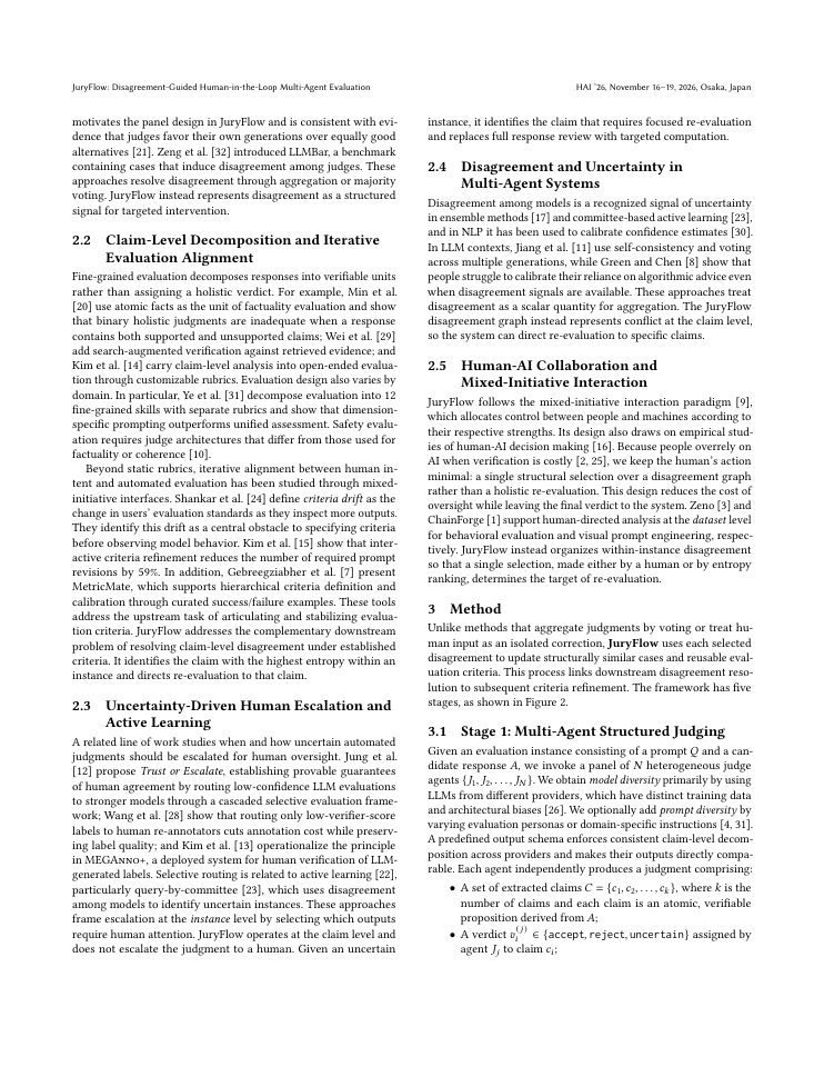 Page 3 of JuryFlow: Disagreement-Guided Human-in-the-Loop Multi-Agent Evaluation