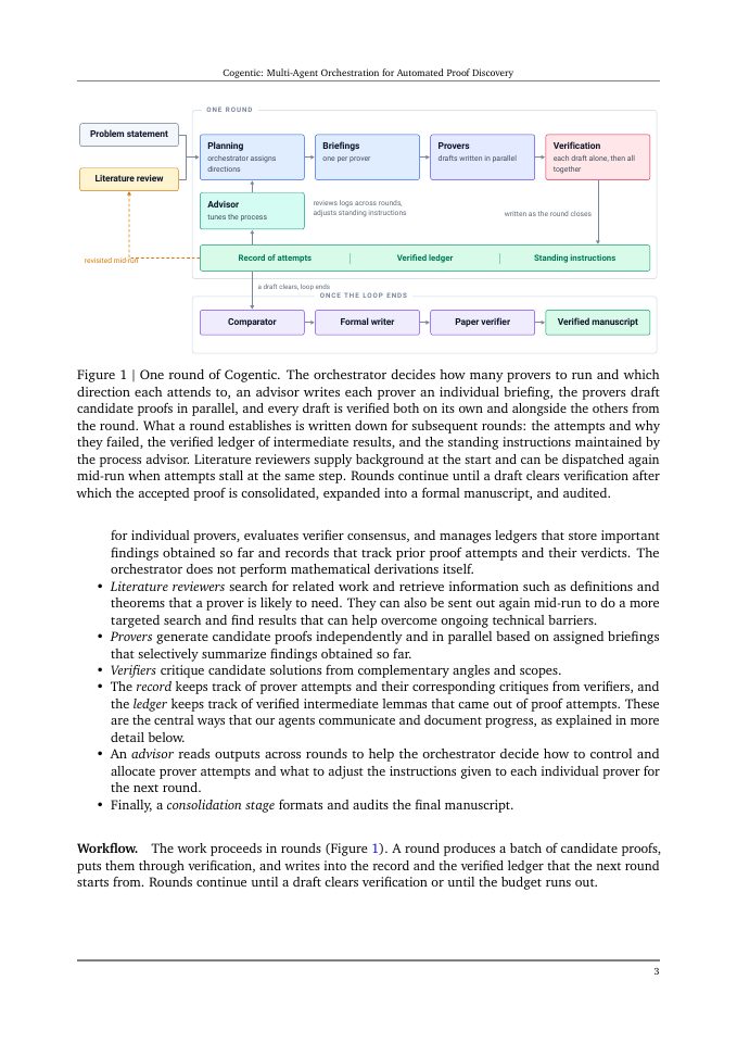 Page 3 of Cogentic: Multi-Agent Orchestration for Automated Proof Discovery