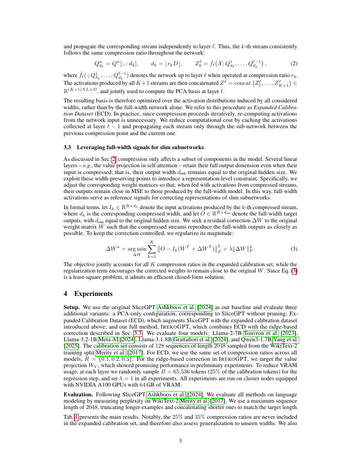 Page 3 of IrekoGPT: Turning Structured Pruning into Post-Hoc Slimmable LLMs