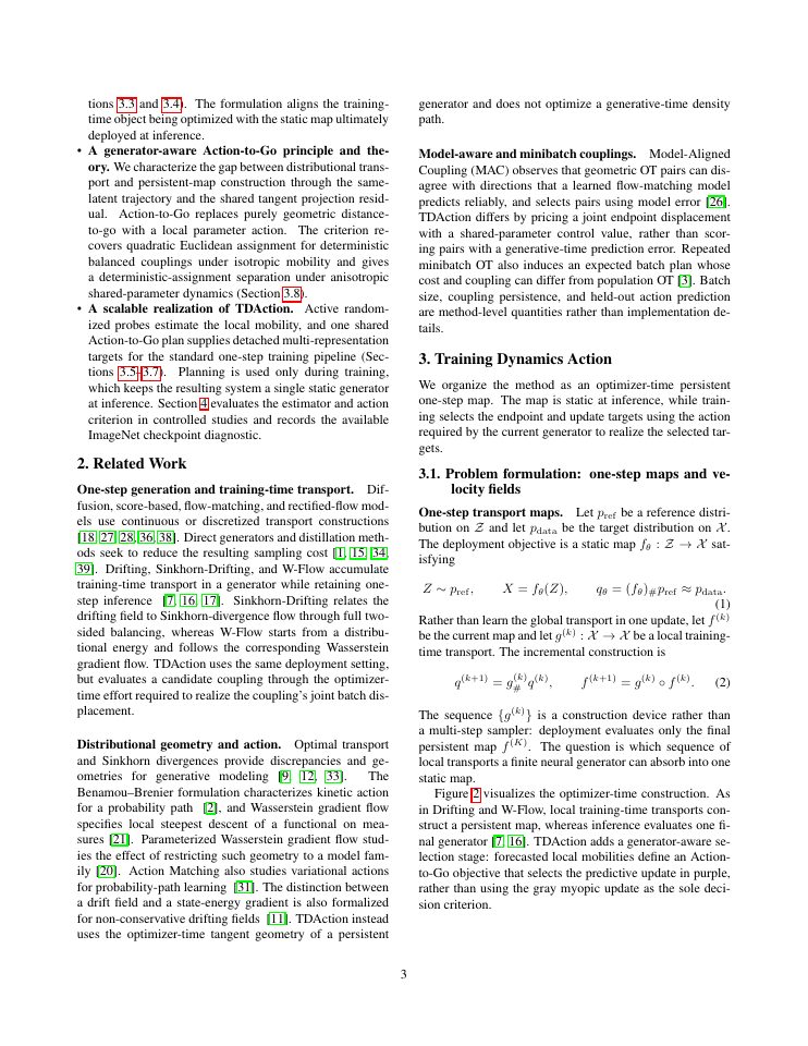 Page 3 of One-Step Generative Modeling via Training Dynamics Action