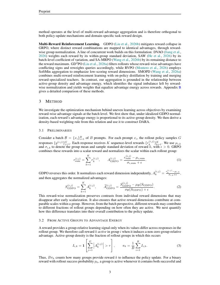 Page 3 of Make Sparse Rewards Count: Density-Aware Reward Aggregation for Multi-Reward RL