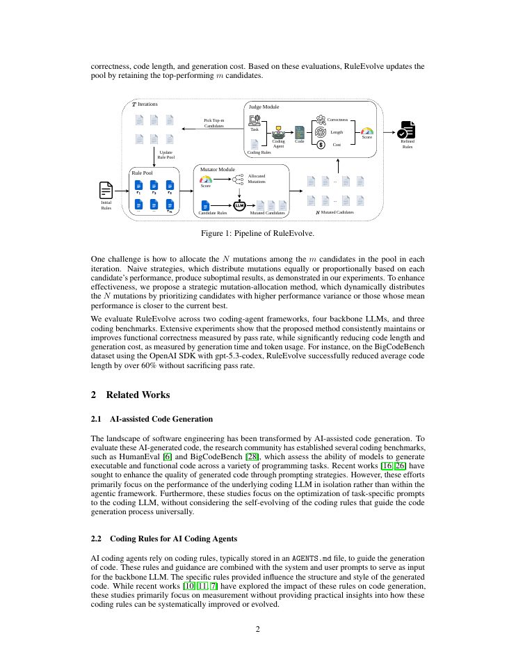 Page 2 of Self-Evolving Coding Rules for AI Coding Agents