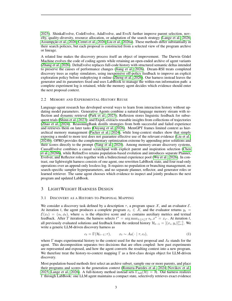 Page 3 of LabBook: Harnessing Experimental History for Efficient LLM-Driven Discovery
