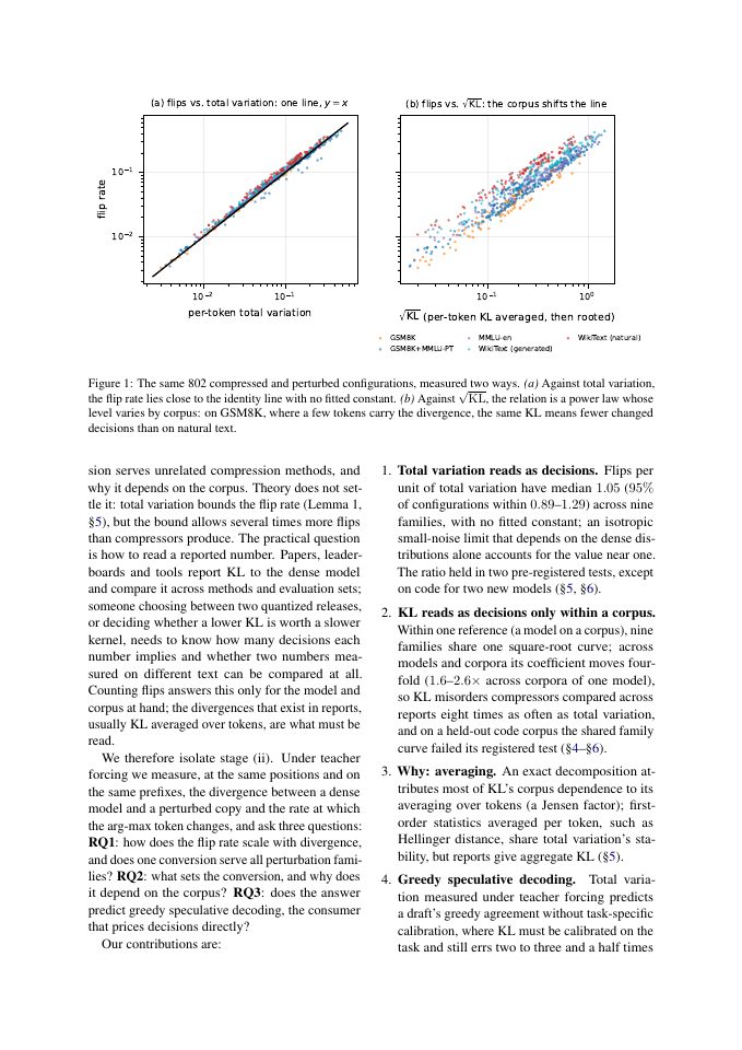 Page 2 of How Divergence Becomes Decision Flips in Compressed Language Models