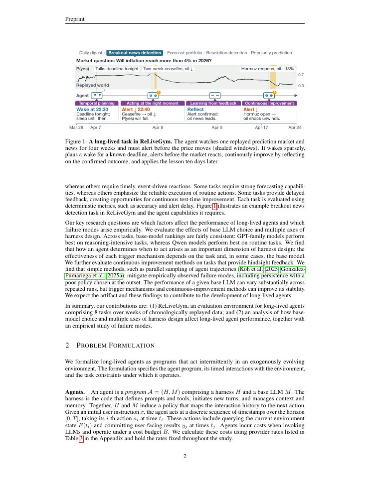 Page 2 of ReLiveGym: Evaluating Long-Lived Agents over Weeks of Replayed Reality