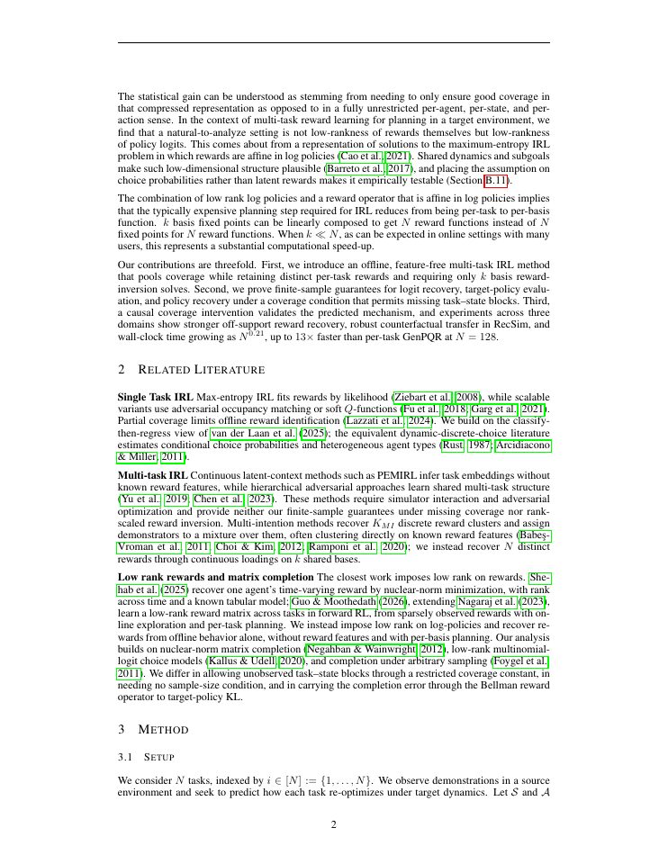 Page 2 of Scalable Multi-Task Inverse Reinforcement Learning