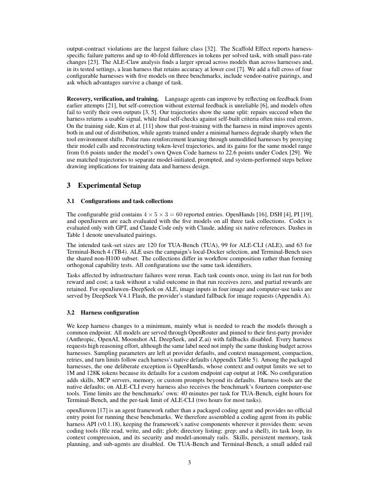 Page 3 of Finding the Right Fit: Model-Harness Interactions across Agent Tasks