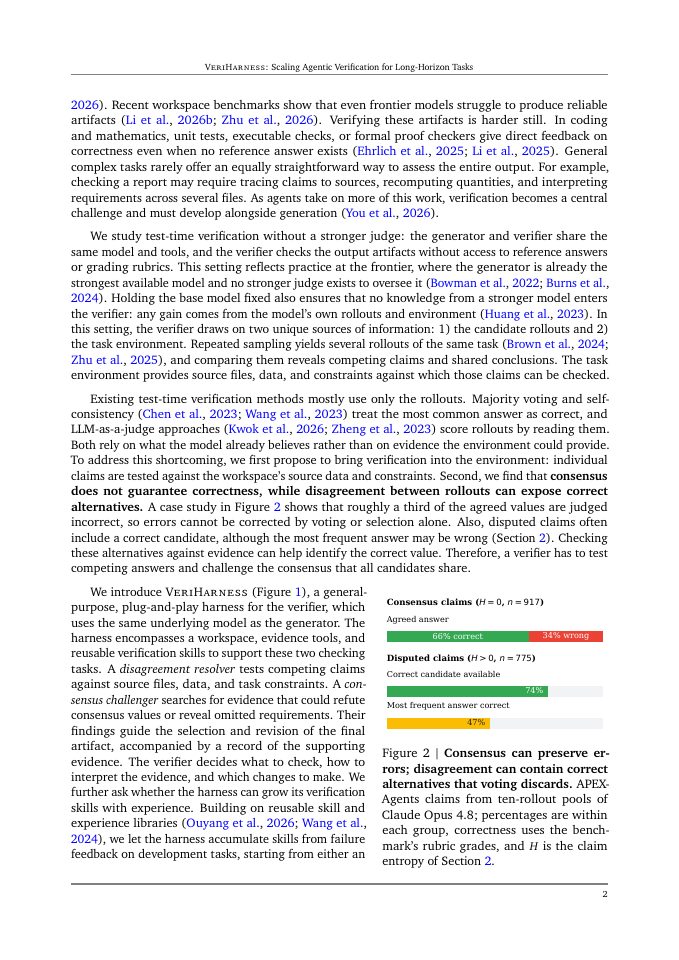 Page 2 of VeriHarness: Scaling Agentic Verification for Long-Horizon Tasks