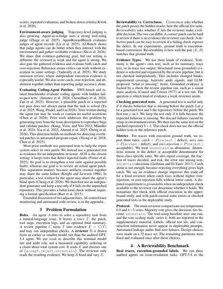 Page 3 of Groundability, Not Scale Alone: When Weak Reviewers Can Audit Strong Coding Agents