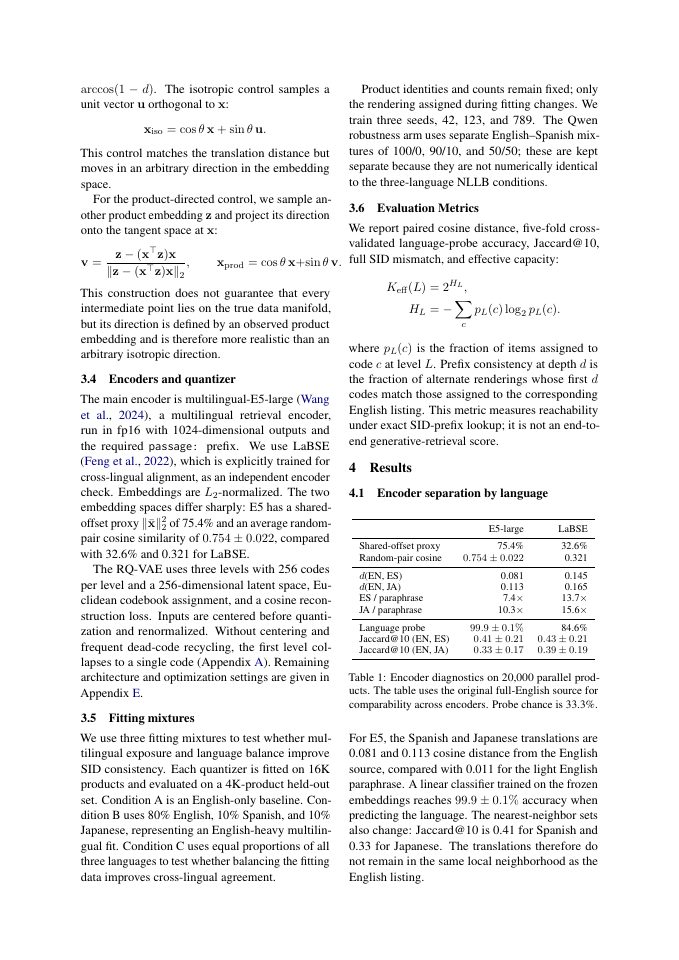 Page 3 of Do Multilingual Encoders Produce Language-Consistent Semantic IDs?