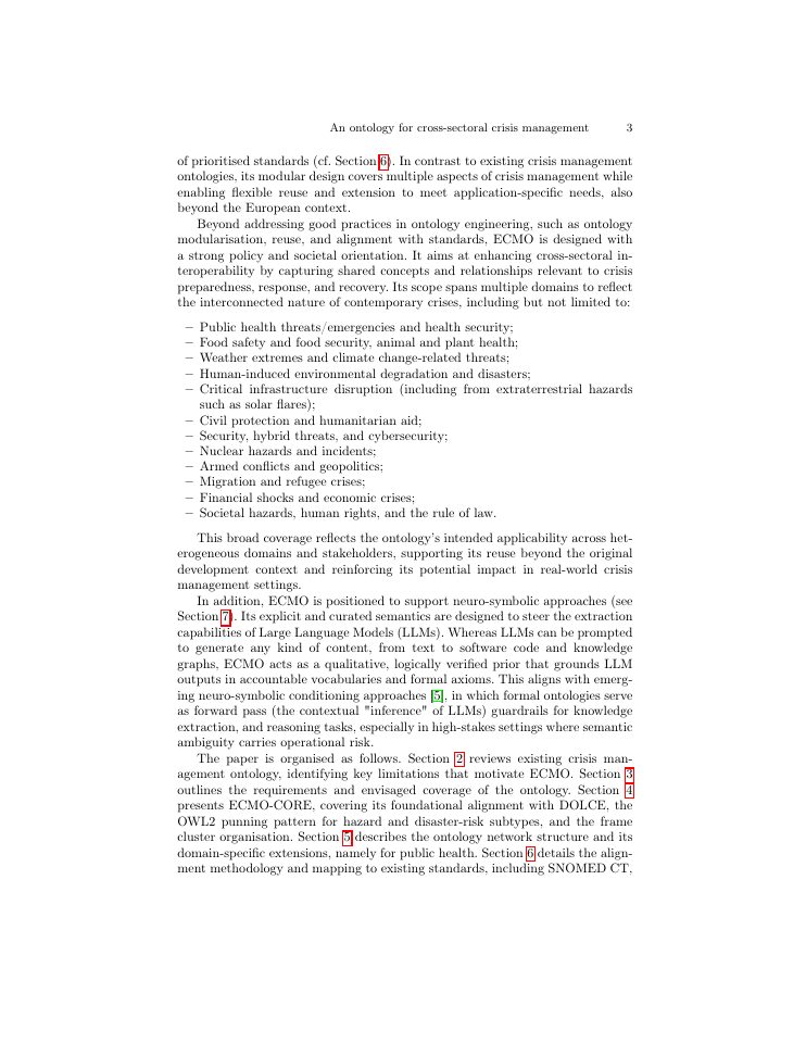 Page 3 of An ontology for cross-sectoral crisis management: core and public health modules