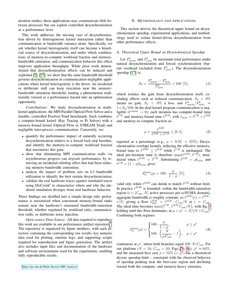 Page 2 of Exploiting the Interplay of Compute- and Memory-Bound kernels in MPI Applications