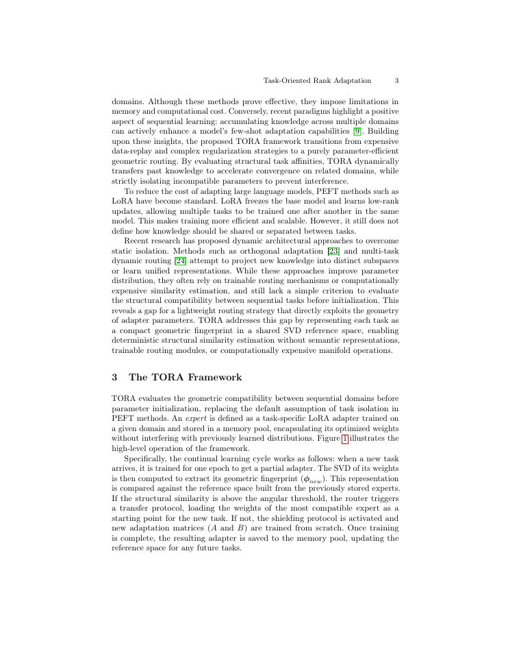 Page 3 of Task-Oriented Rank Adaptation for Continual Learning in Text Classification