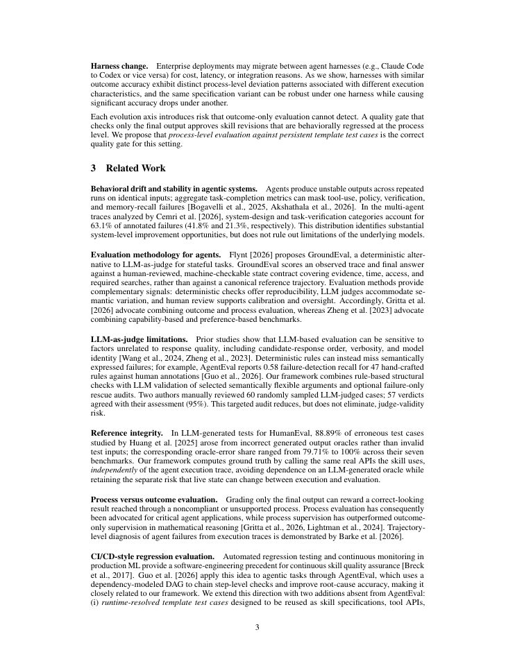 Page 3 of Continuous Process-Level Evaluation for Evolving Enterprise AI Agent Skills