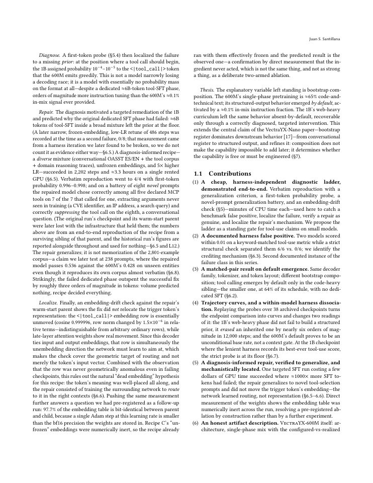 Page 2 of Keyword Harnesses Fail Open: A Cheap Diagnostic Ladder for Tool-Use Claims in Small Language Models