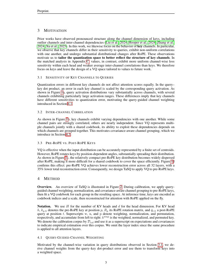 Page 3 of Tailoring the Quantization Space for 1-Bit KV Cache Compression