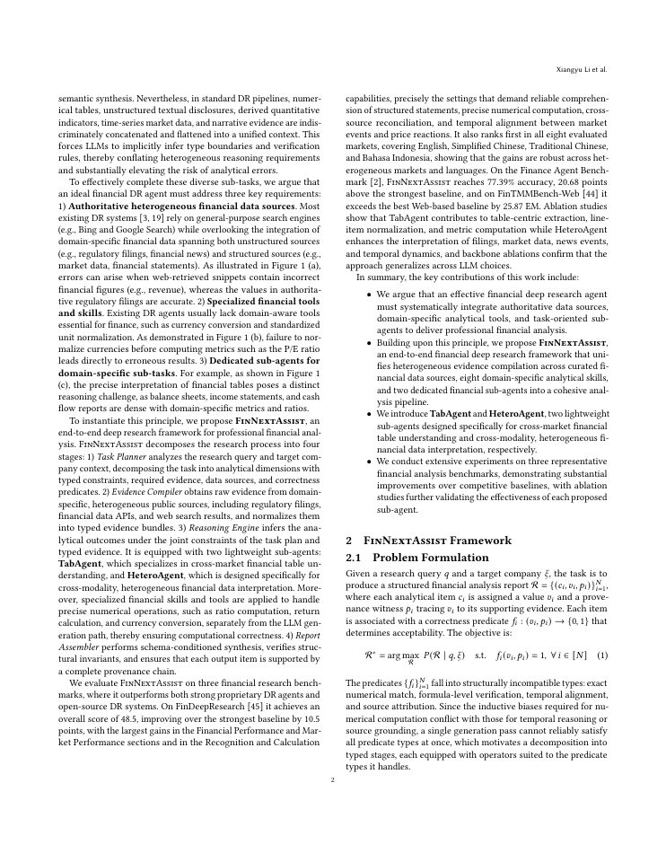 Page 2 of FinNextAssist: Towards Professional Financial Deep Research Assistant
