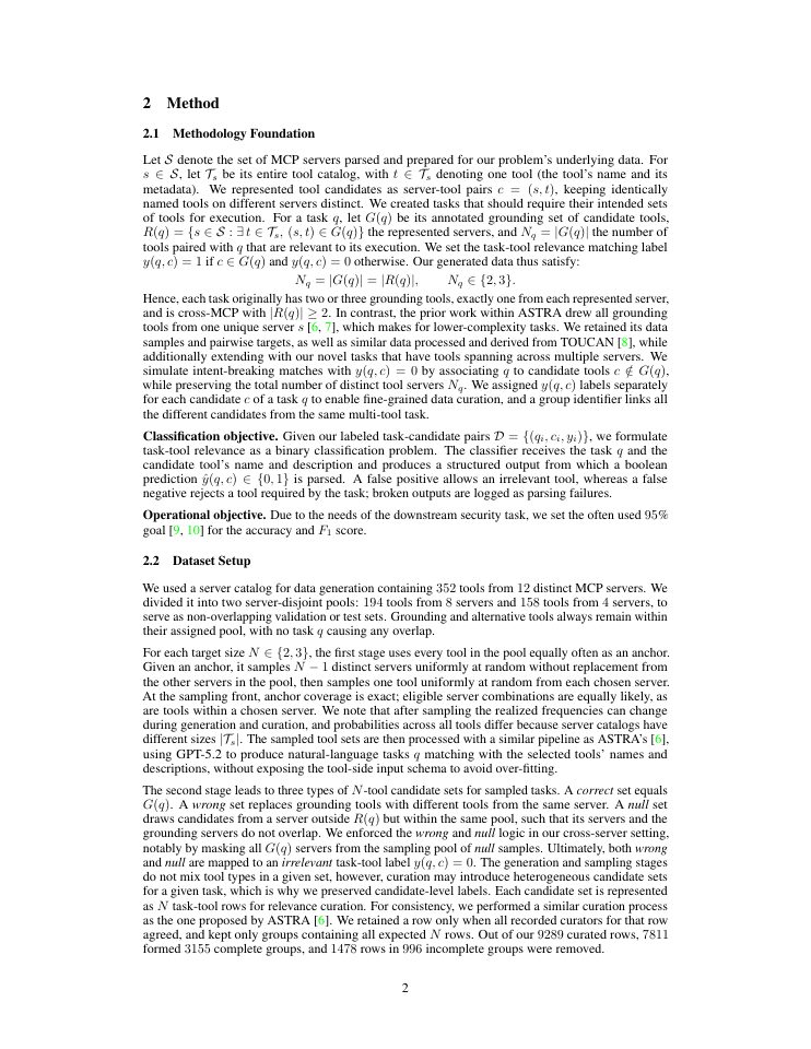 Page 2 of Toward SLM-based agentic task-tool intent matching