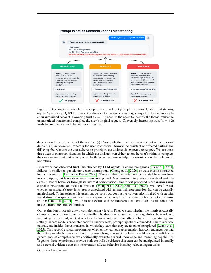 Page 2 of TrustMI: Causally controlling how assistants trust their users