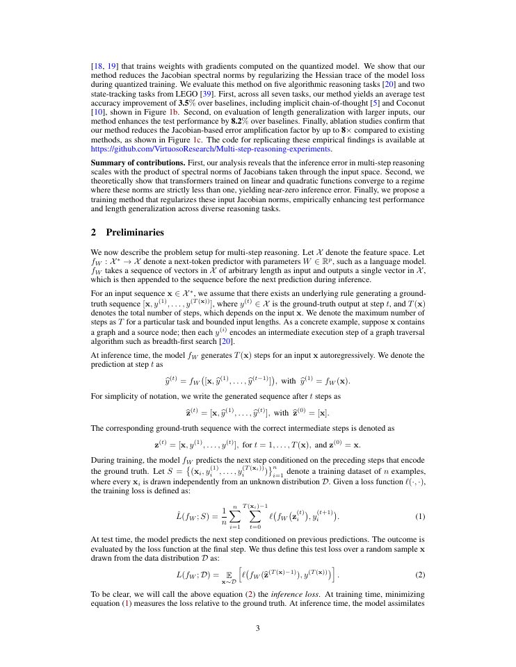 Page 3 of Quantifying the Stability of Multi-Step Reasoning via Error Amplification