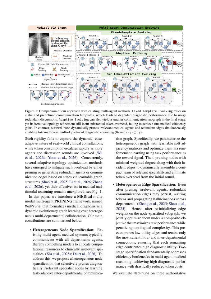Page 2 of MedPrune: Topology-Efficient Multimodal Multi-Agent Communication Evolution for Medical VQA Tasks