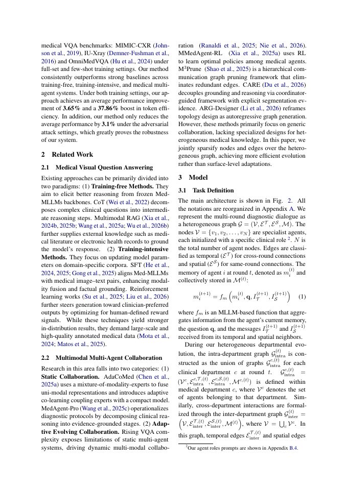 Page 3 of MedPrune: Topology-Efficient Multimodal Multi-Agent Communication Evolution for Medical VQA Tasks