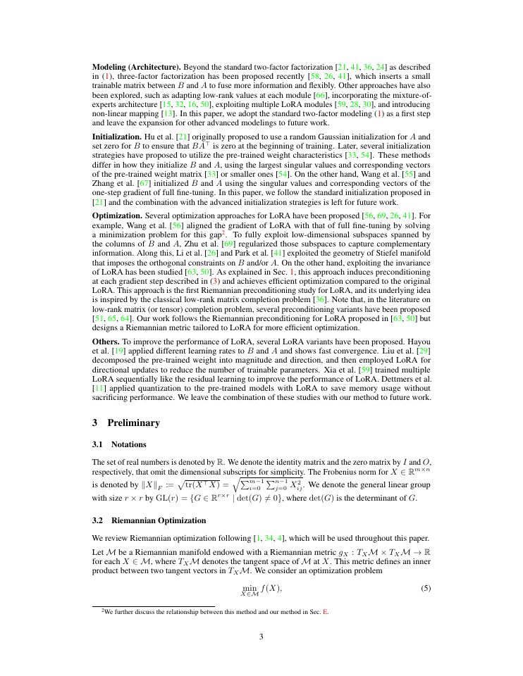 Page 3 of A Riemannian Geometry for Low-rank Adaptation