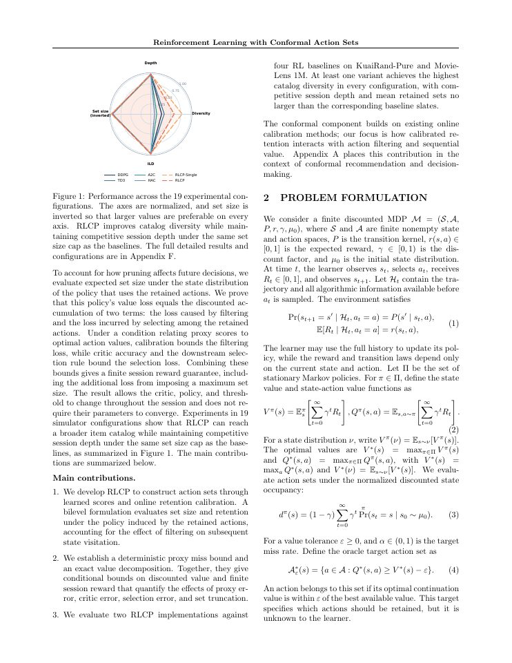Page 2 of Reinforcement Learning with Conformal Action Sets: An Application to Sequential Recommendation