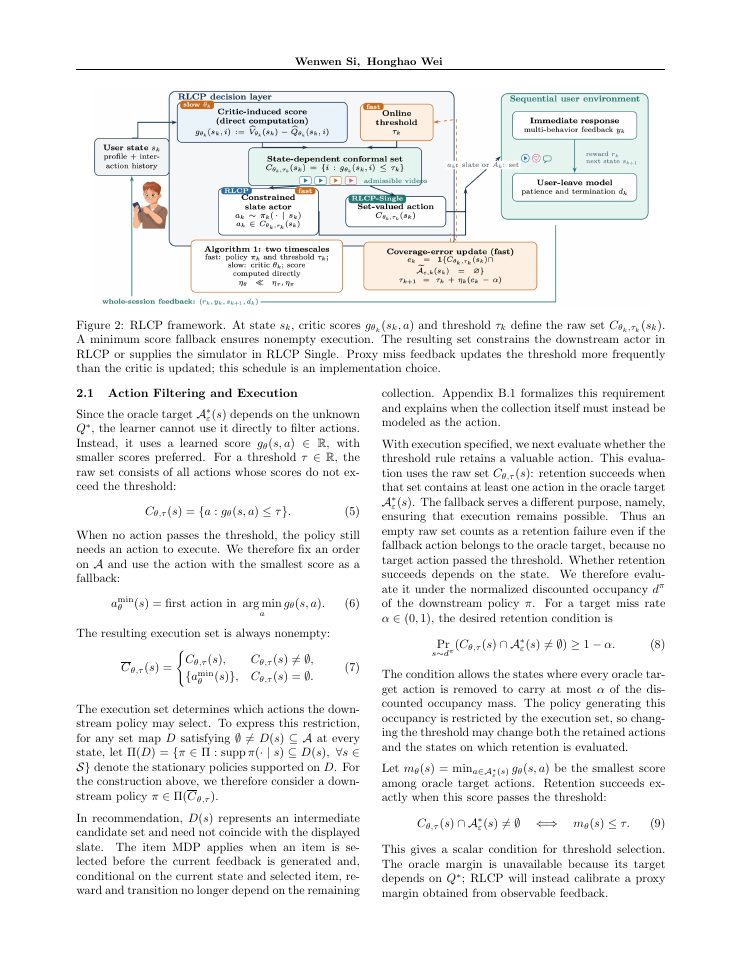 Page 3 of Reinforcement Learning with Conformal Action Sets: An Application to Sequential Recommendation