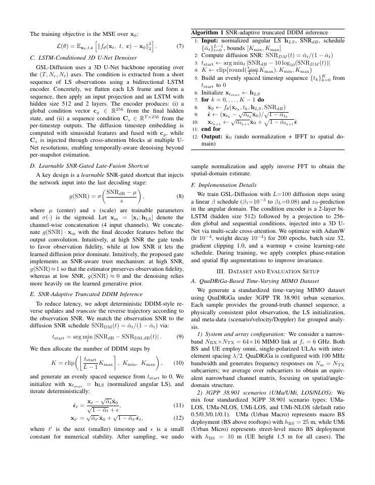 Page 3 of SNR-Gated LSTM-Conditioned Diffusion Model for MIMO Channel Estimation