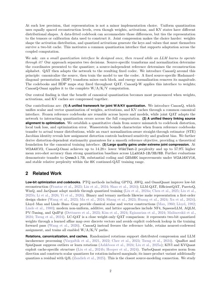 Page 2 of Few Bits, One Law: Toward W2A4KV2