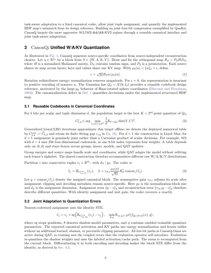 Page 3 of Few Bits, One Law: Toward W2A4KV2