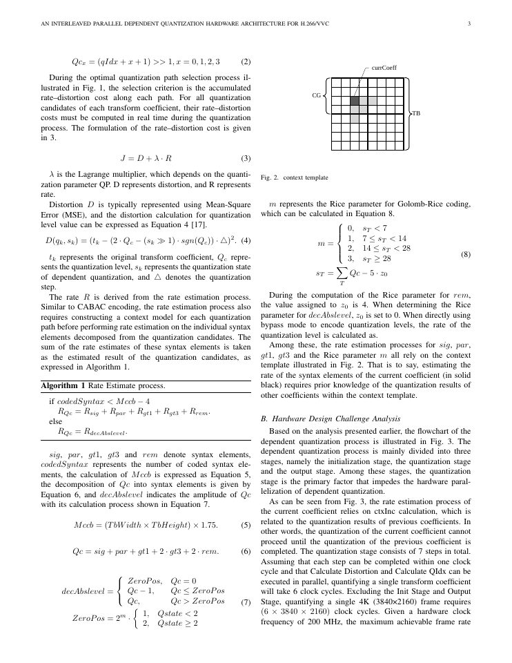 Page 3 of An Interleaved Parallel Dependent Quantization Hardware Architecture for H.266/VVC