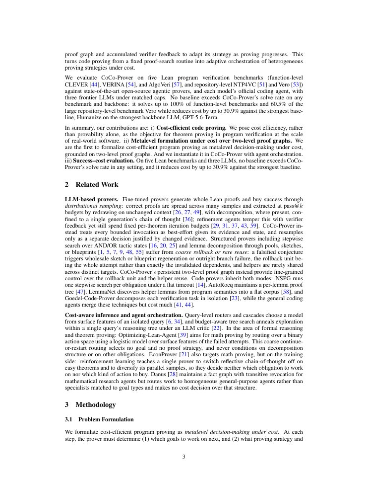 Page 3 of Cost-Efficient Theorem Proving via Agent Orchestration in Program Verification