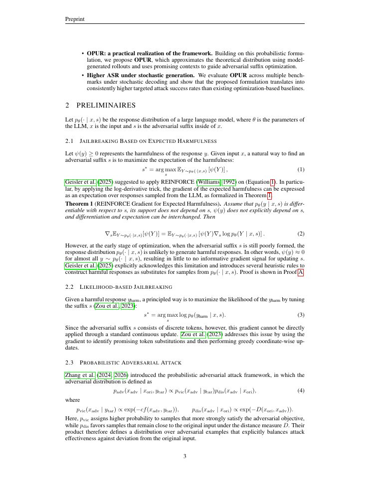 Page 3 of From Expected Harmfulness to Likelihood: A Probabilistic Reformulation of Jailbreaking LLM Agents