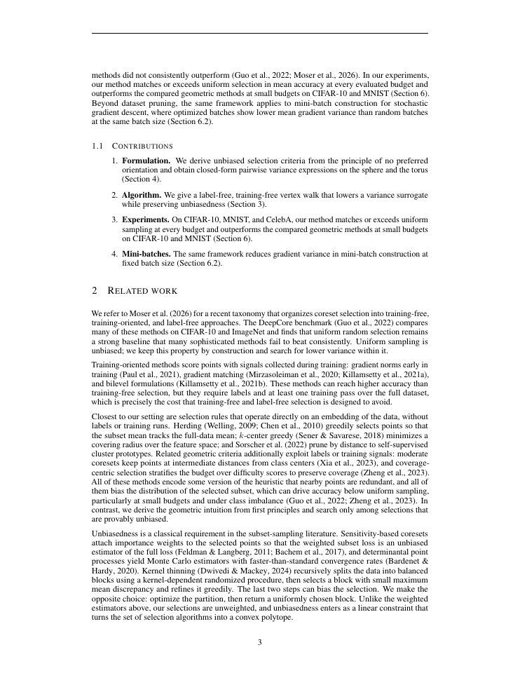 Page 3 of Dataset Pruning from First Principles: A Label-Free Linear Programming Approach