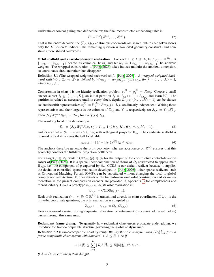 Page 3 of OrBIT: Structure-Guided Embedding Compression