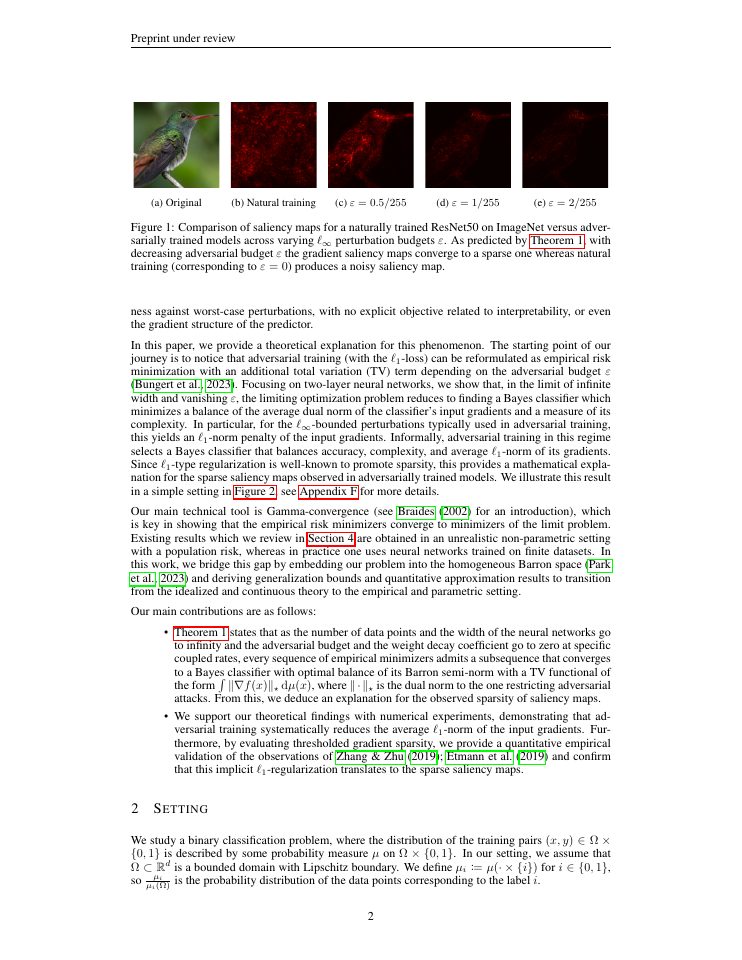 Page 2 of Explaining the Saliency Map Sparsity of Adversarially-Trained Neural Networks