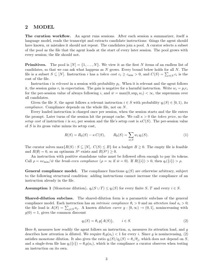 Page 3 of Curating Always-Loaded Context for LLM Agents: A Capacitated Assortment Model with Censored Feedback