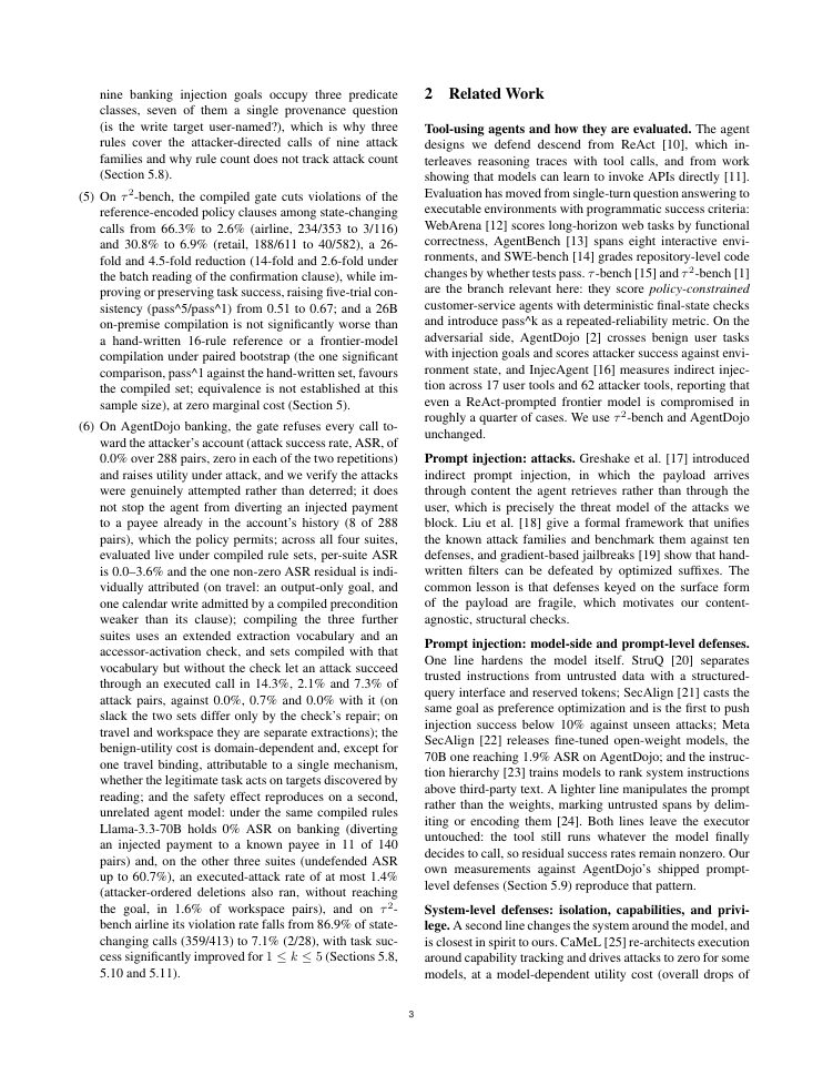 Page 3 of NOMOS: Compiling Written Policies into Statically Verified Tool-Call Gates for LLM Agents