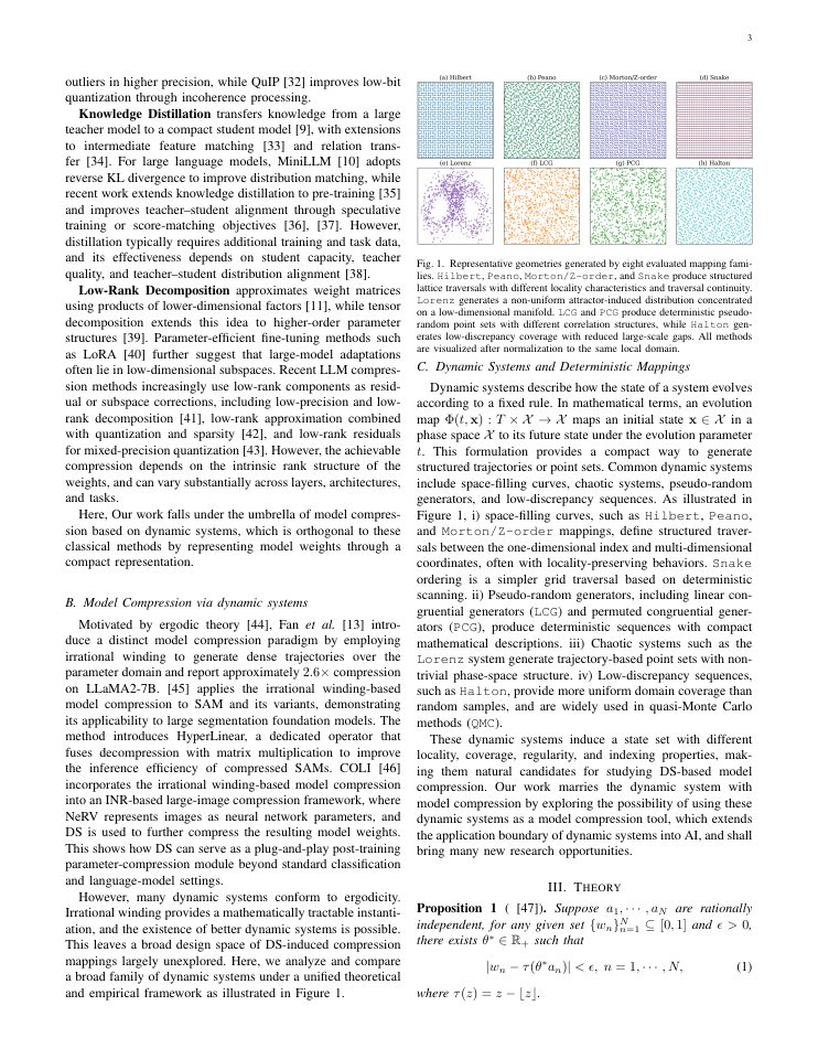 Page 3 of Dynamics as Code: On Model Compression via Dynamic System