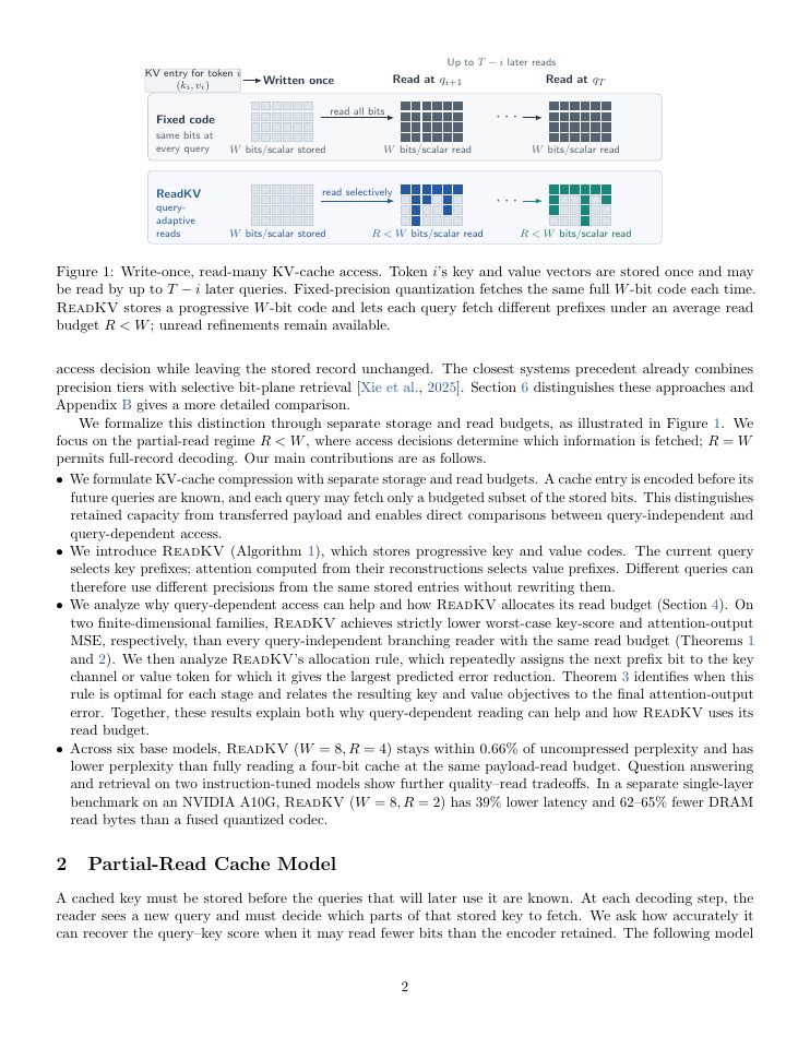 Page 2 of Read What Matters: Query-Adaptive Quantization for KV Caches