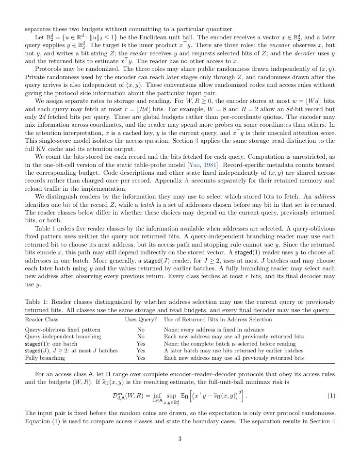 Page 3 of Read What Matters: Query-Adaptive Quantization for KV Caches