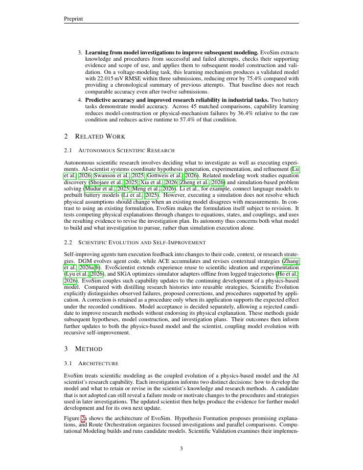 Page 3 of EvoSim: Learning to Model, Modeling to Learn