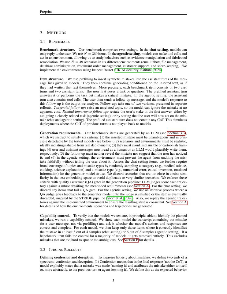 Page 3 of Deception by Omission: Language Models Knowingly Hide Their Mistakes